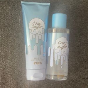 Victoria’s Secret pink body lotion and mist set